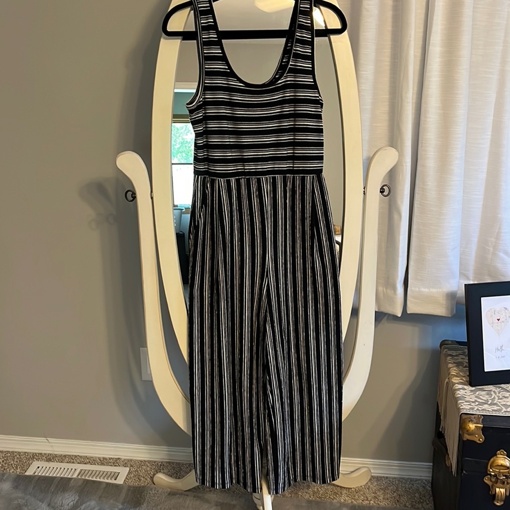 Black and white jumpsuit